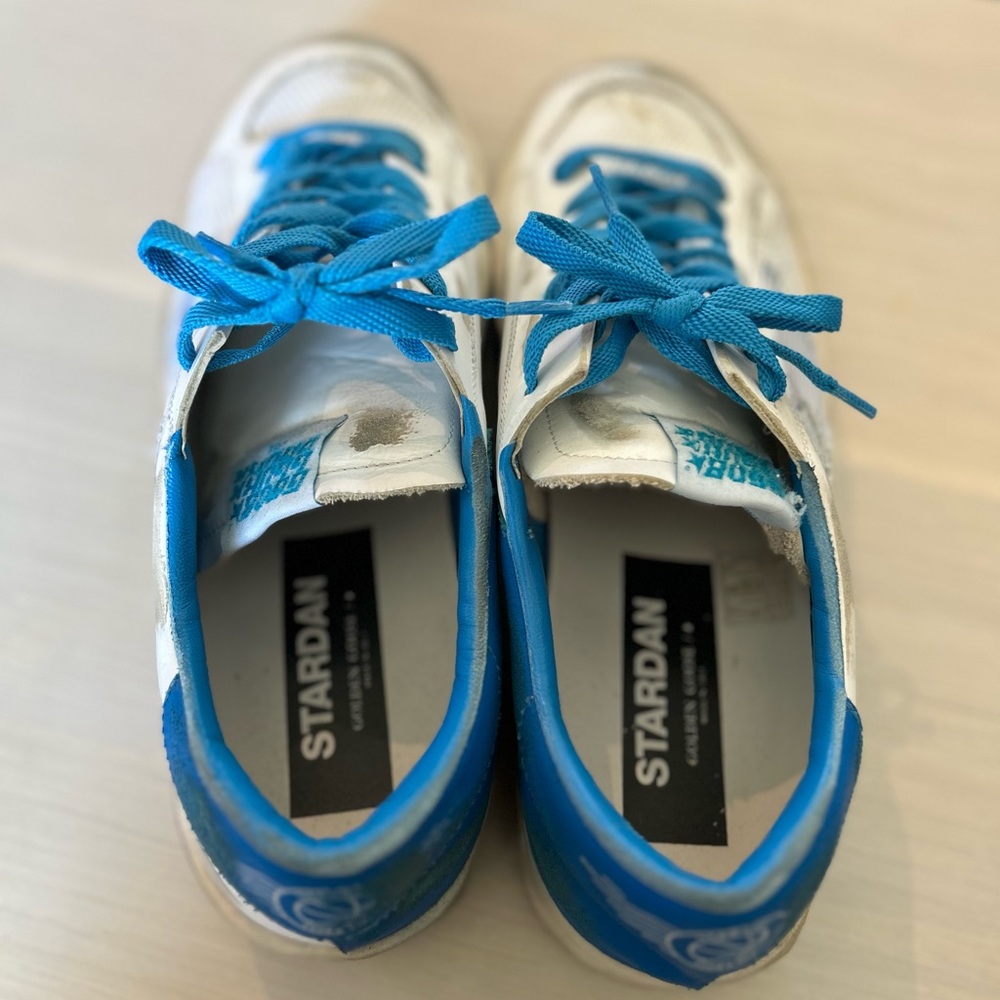 White and light blue Stardan sneakers - Picture 2 of 2